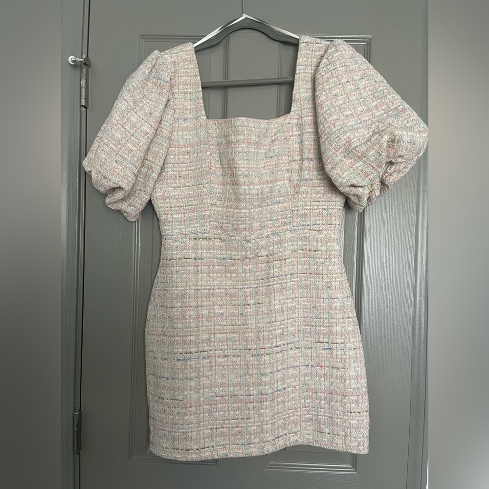 Red dress boutique pink mini dress